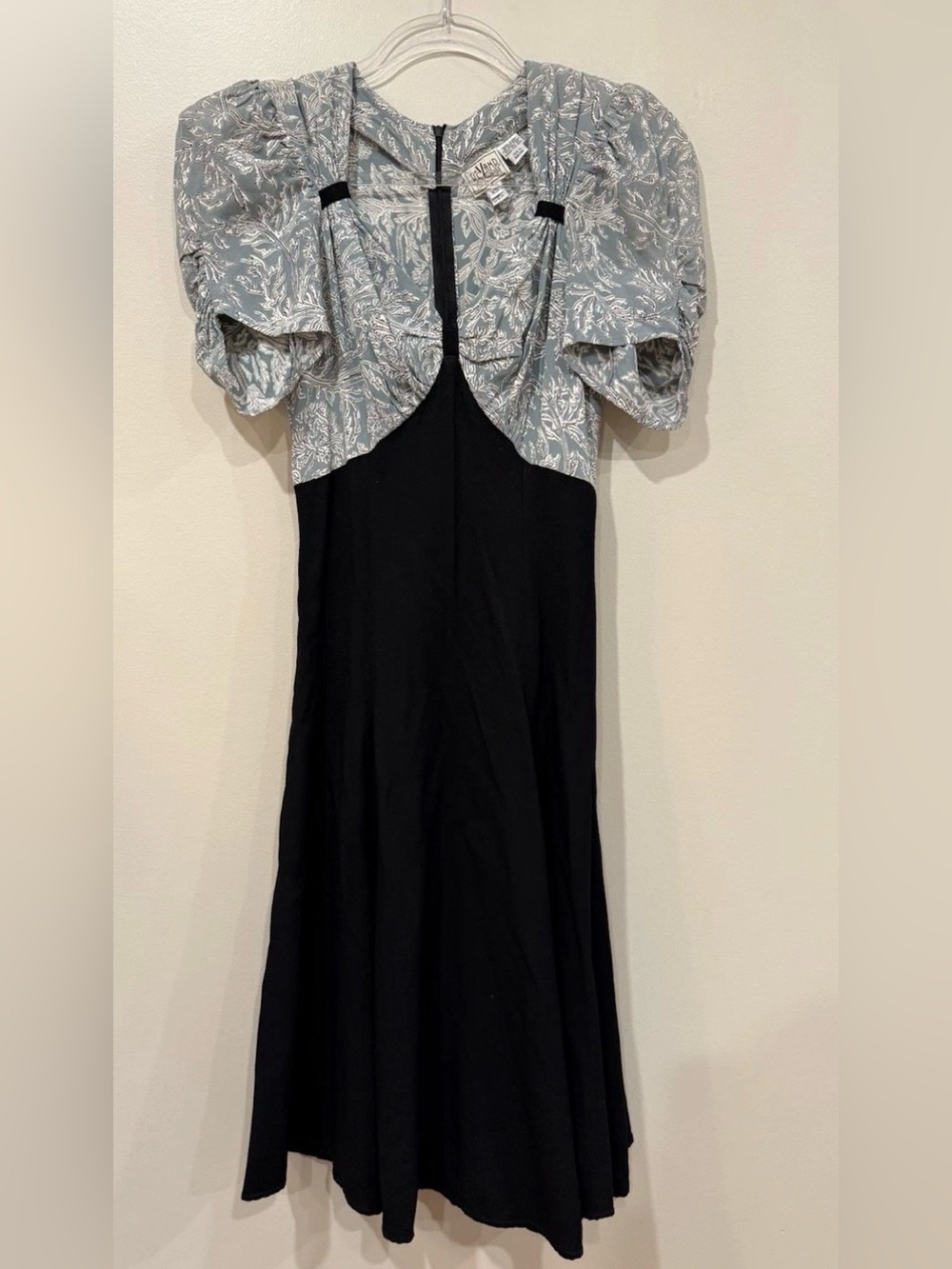 reVamp San Francisco 1930s Reproduction Dress Colorblock Floral Dapper Swing